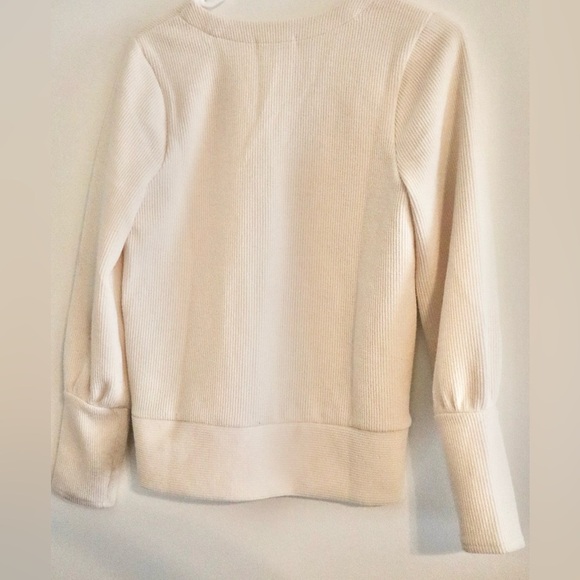 Madewell Ivrory Cardigan Sweater with flower buttons - Picture 2 of 5